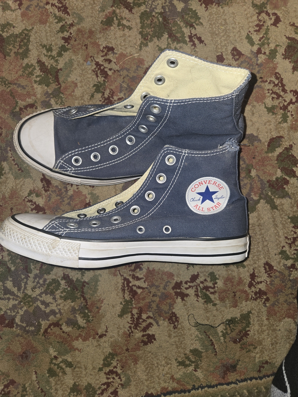 Converse Chuck Taylor All Star Sneakers in Blue & White